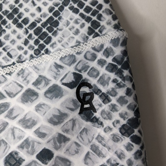 GOOD AMERICAN Women's Python Print Mesh Leggings White/Grey size 0/XS - Picture 11 of 12